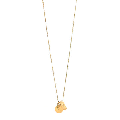 Louis Vuitton Monogram LV Charms Necklace Gold 1 of 3