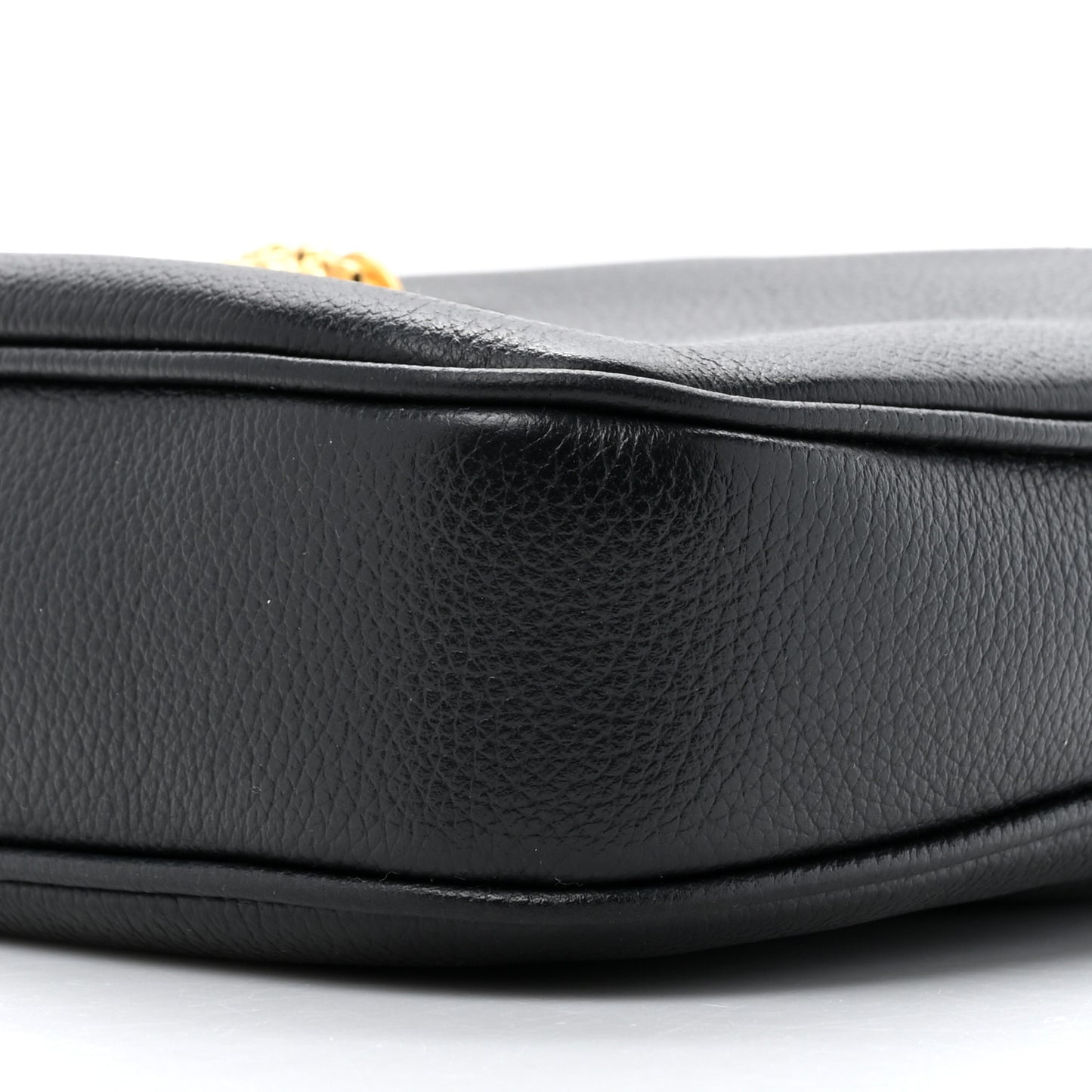 Calfskin La Medusa Small Hobo Crossbody Black