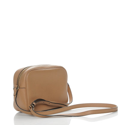 Gucci Pebbled Calfskin Small Soho Disco Bag Rose Beige 3 of 7