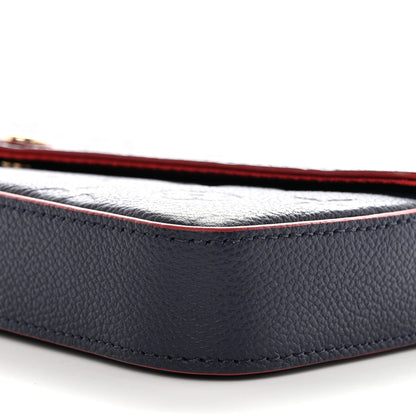 Louis Vuitton Empreinte Pochette Felicie Chain Wallet Marine Rouge 10 of 10