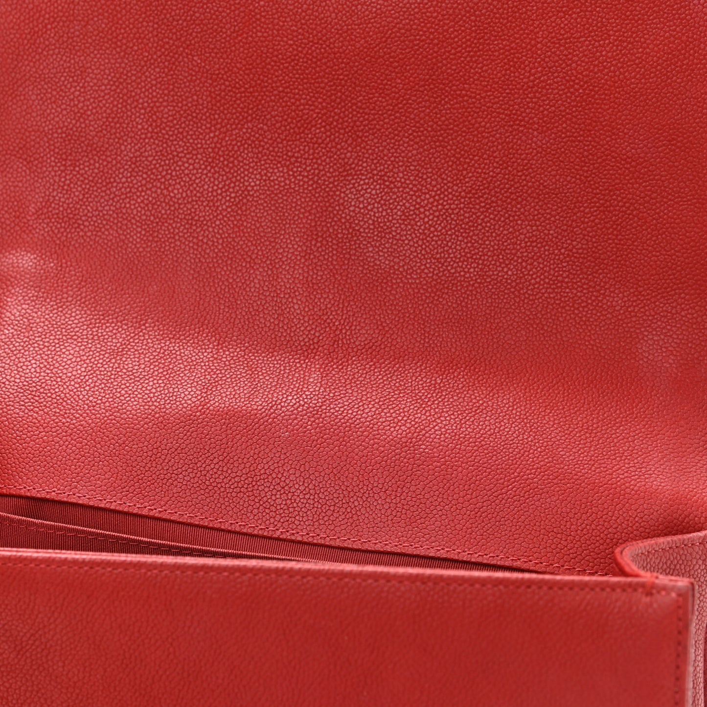 Caviar Quilted Medium Boy Flap Dark Red