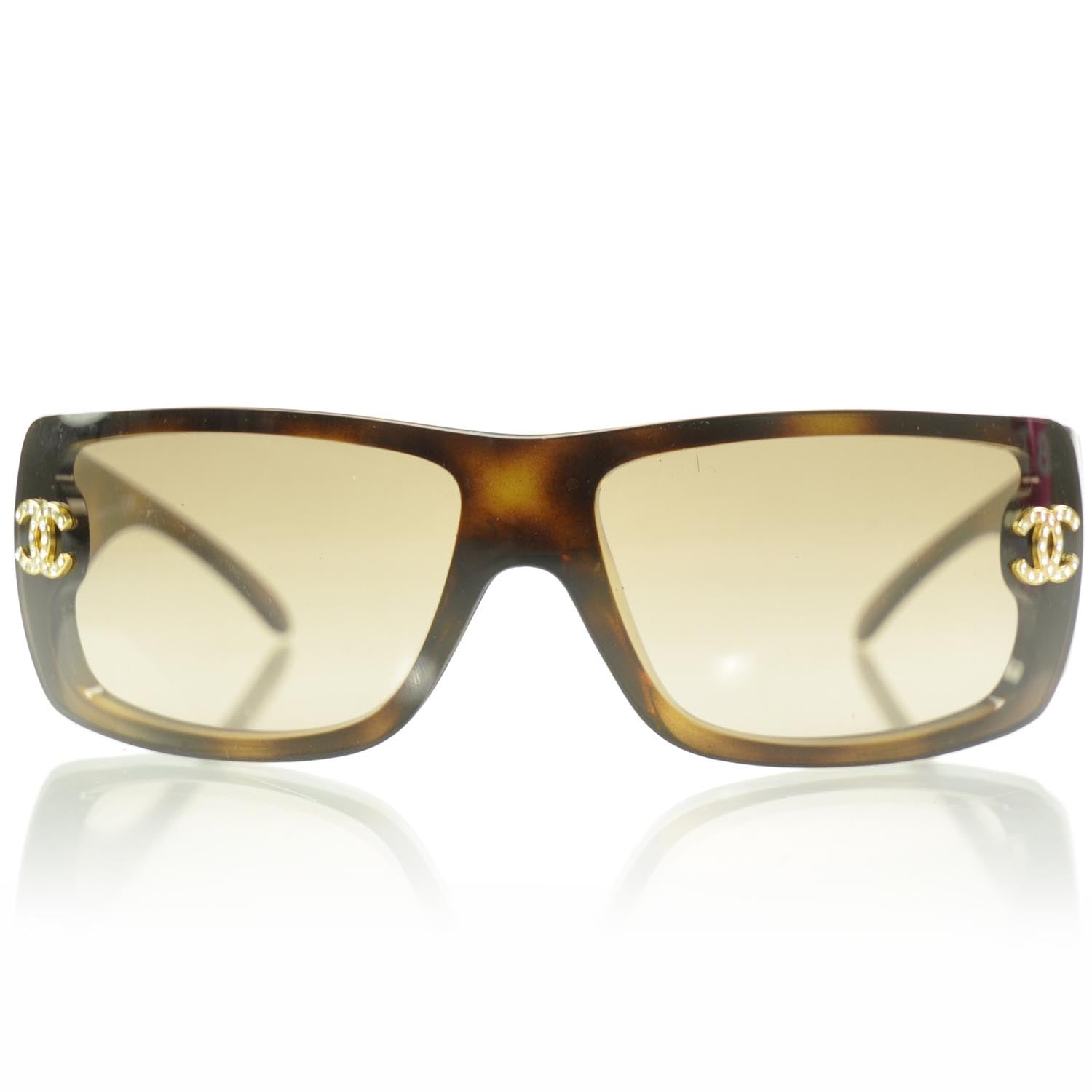 Chanel Tortoise Shell CC Sunglasses 5088 B 3 of 7