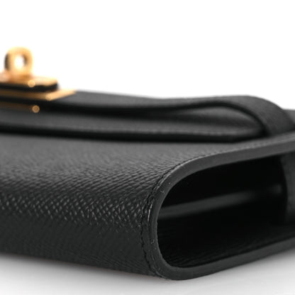 Hermes Epsom Kelly Wallet To Go Black 12 of 13