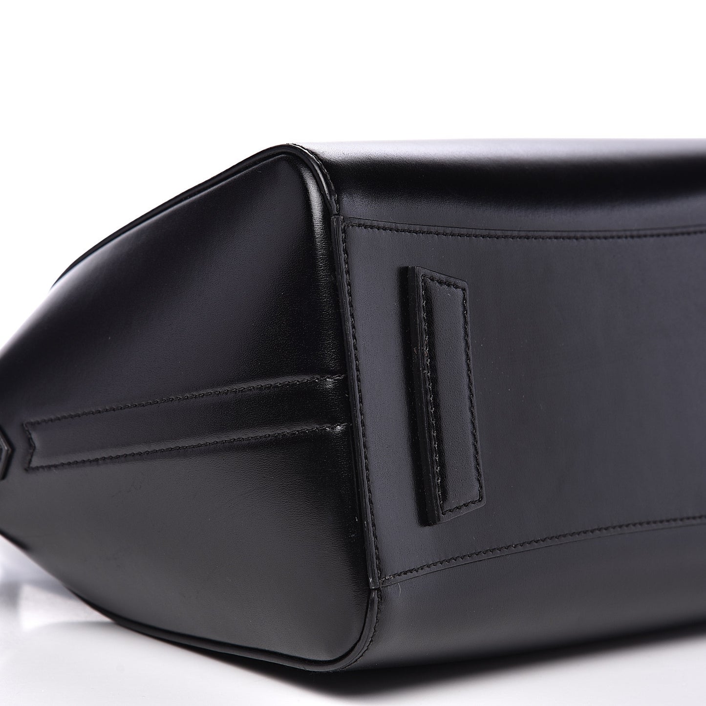 Shiny Lord Calfskin Small Antigona Black