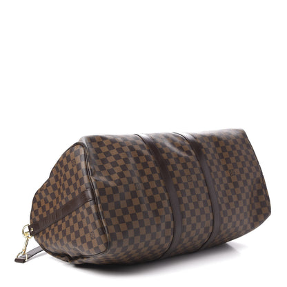 Louis Vuitton Damier Ebene Keepall Bandouliere 55 3 of 9
