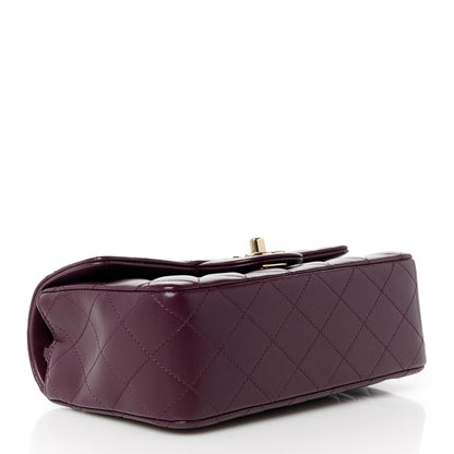 Chanel Lambskin Quilted Mini Rectangular Flap Burgundy 4 of 11