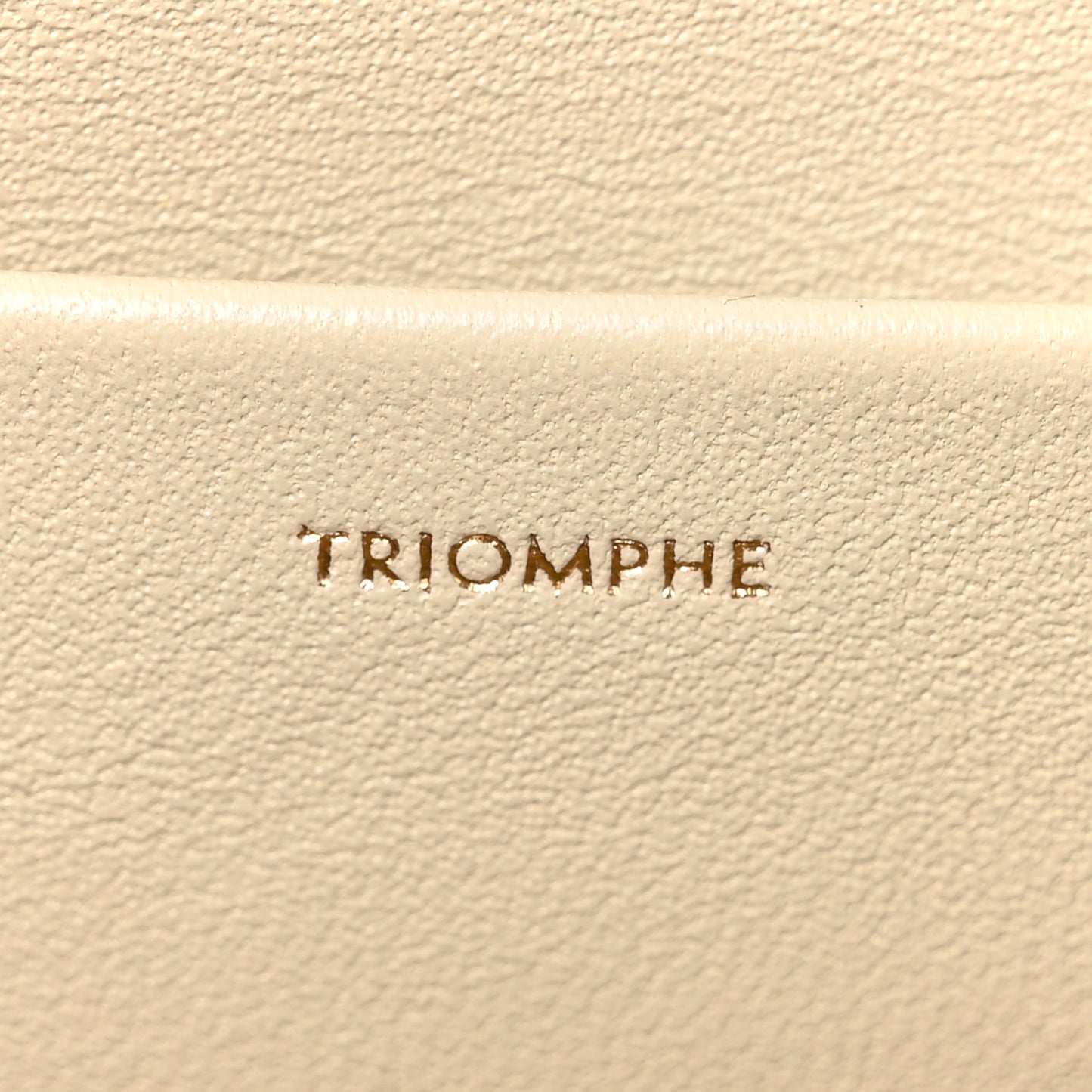 Natural Calfskin Triomphe Shoulder Bag Pampa