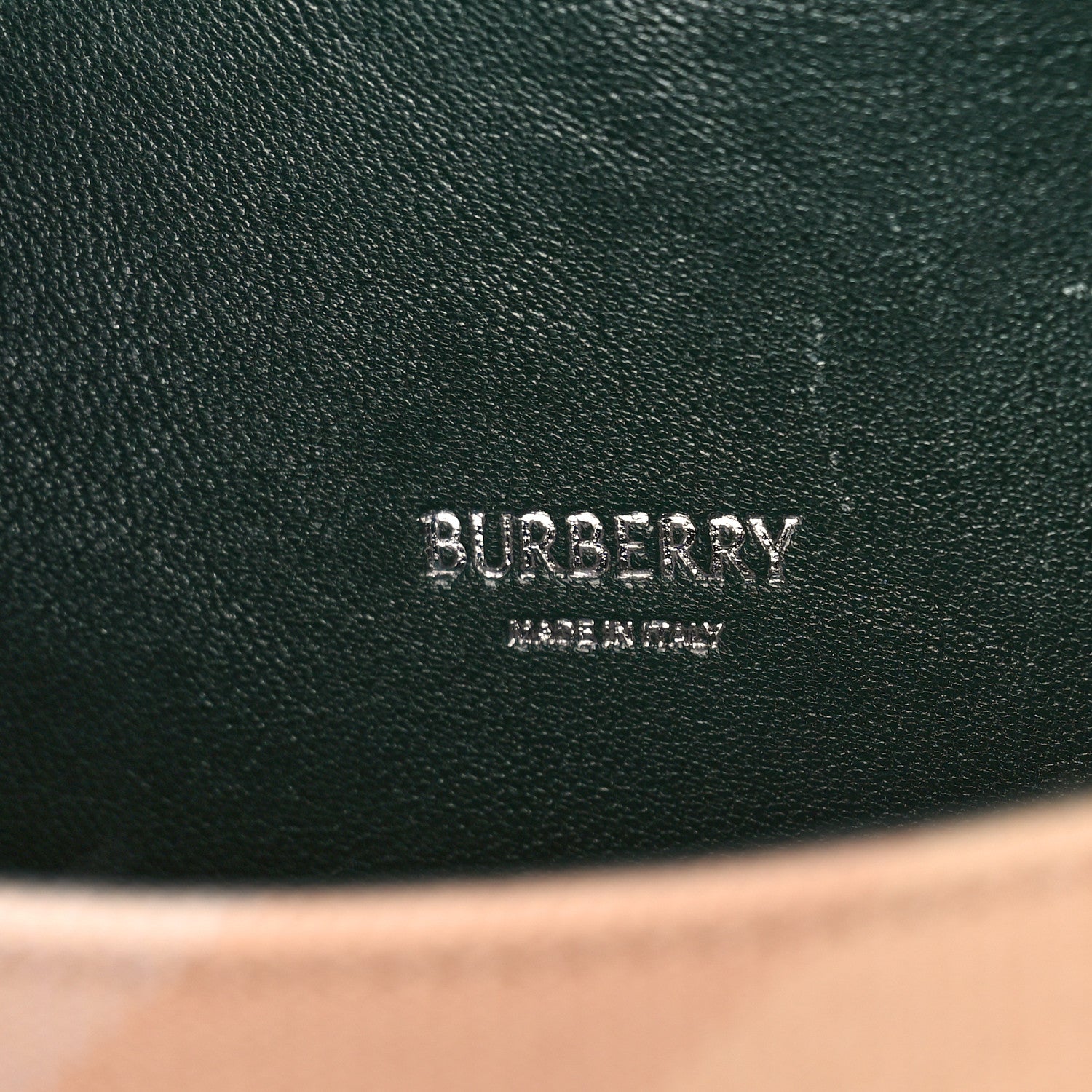 Burberry Jacquard Check Mini Rocking Horse Crossbody Peach 5 of 7