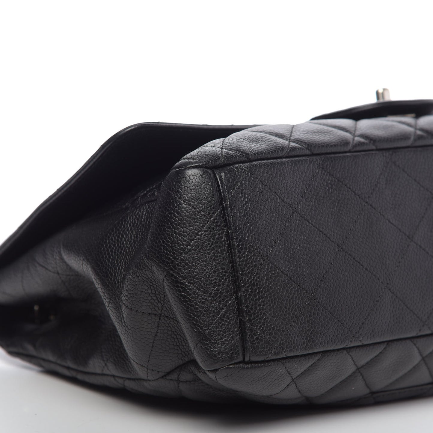 Caviar Quilted Maxi Single Flap Black