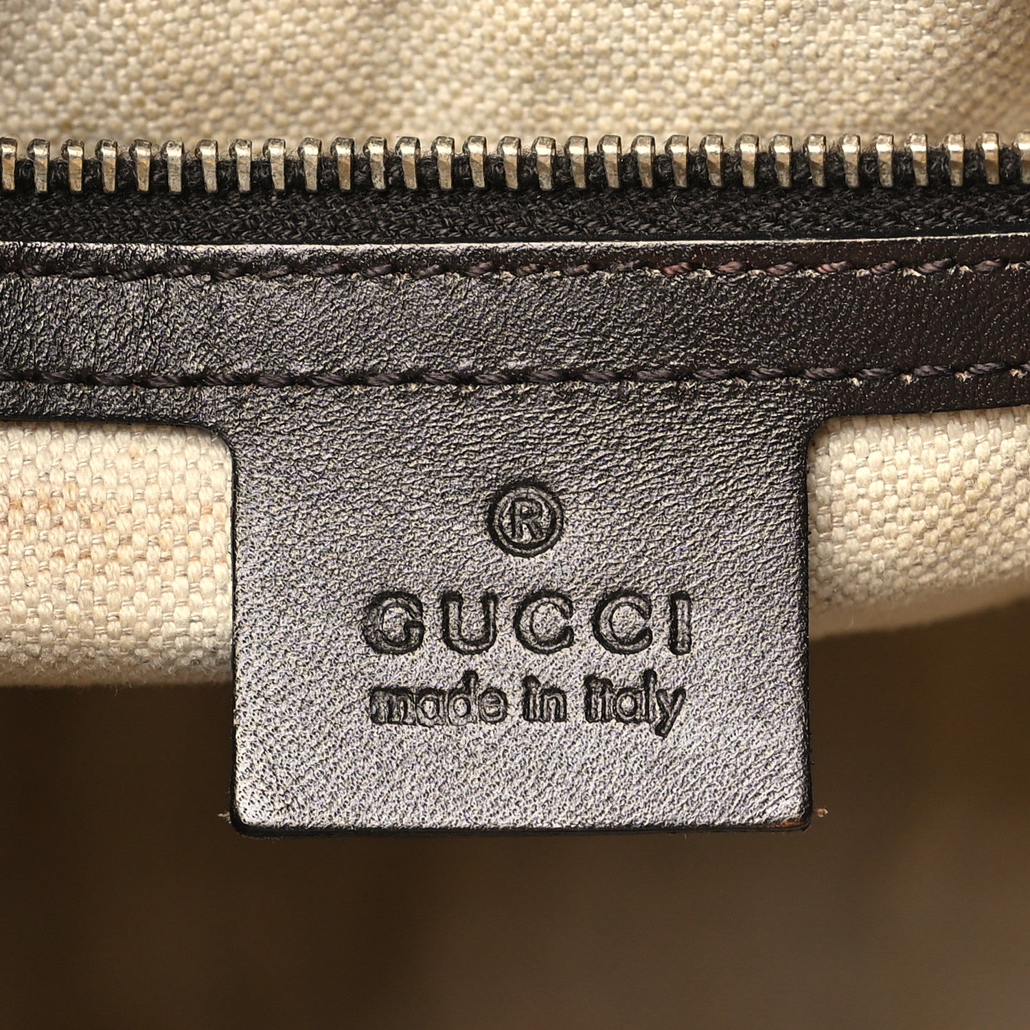 Gucci Monogram Selleria Calfskin Vintage Web Medium Boston Beige Ebony Cocoa 6 of 18