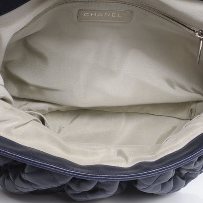 Chanel Leather Chain Around Large Messenger Navy 6 of 8