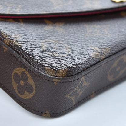 Louis Vuitton Monogram Pochette Felicie Chain Wallet Fuchsia 7 of 8