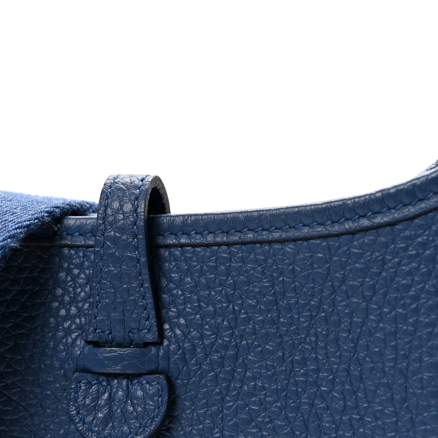 Hermes Taurillon Clemence Evelyne TPM Bleu Tie 7 of 10