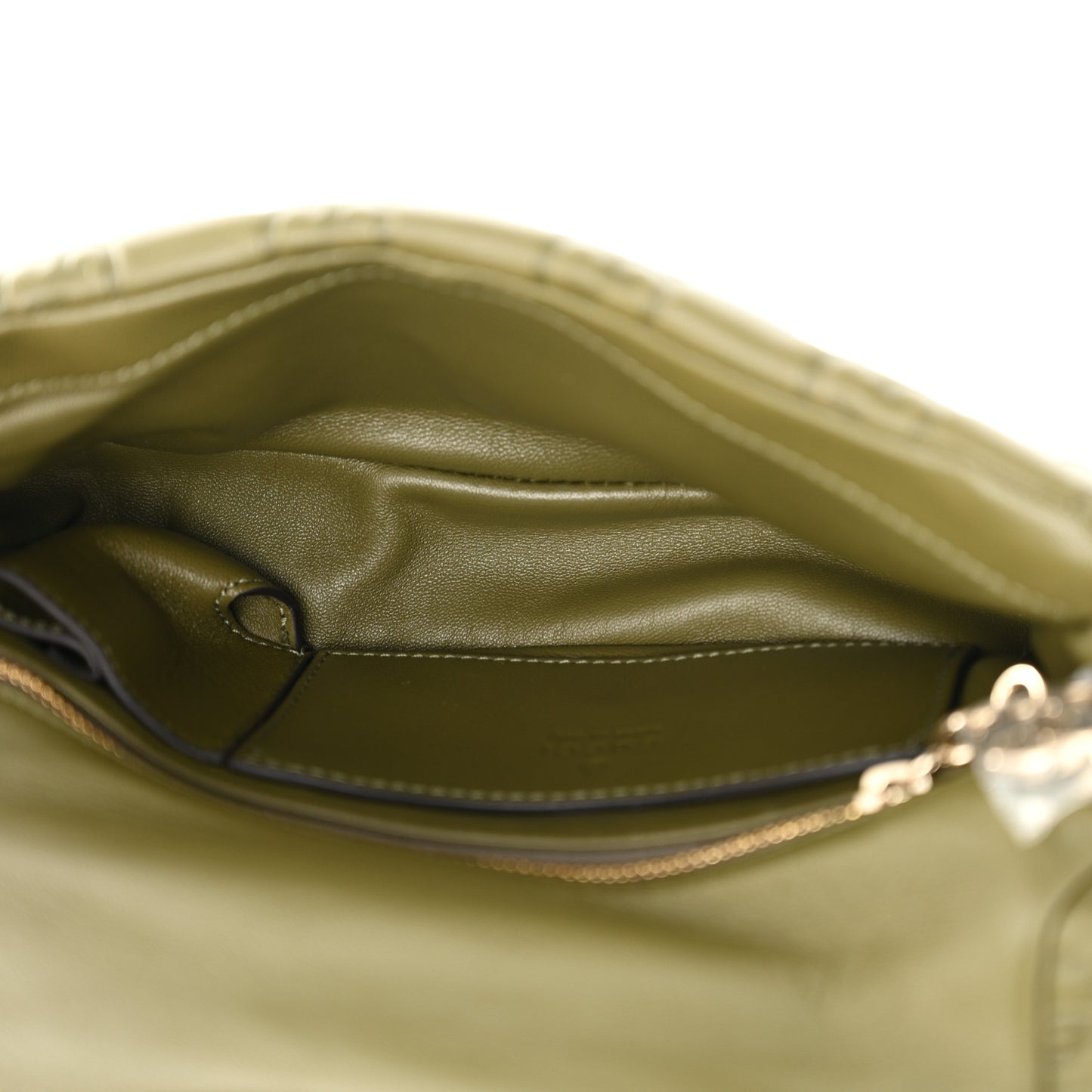 Lambskin Embossed Mini GG Milano Top Handle Shoulder Bag Green