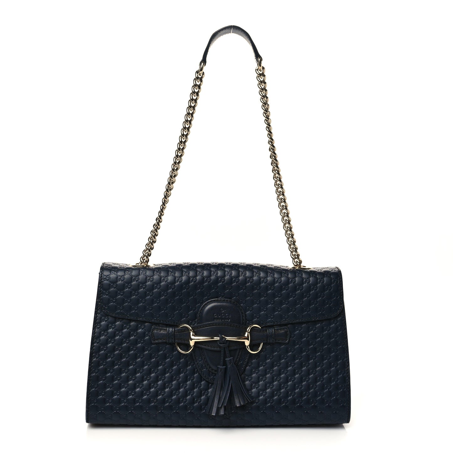 Microguccissima Medium Emily Chain Shoulder Bag Black