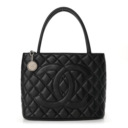 Chanel Caviar Quilted Medallion Tote Black 1 of 10