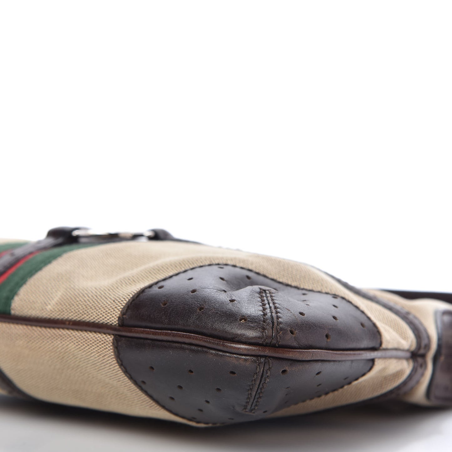 Canvas Web GG Reins Shoulder Bag Brown