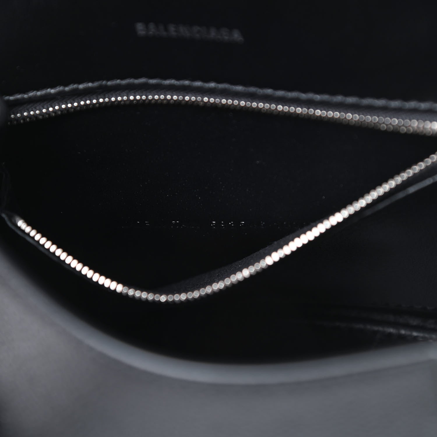 Balenciaga Grained Calfskin Small Hourglass Top Handle Bag Black 7 of 11