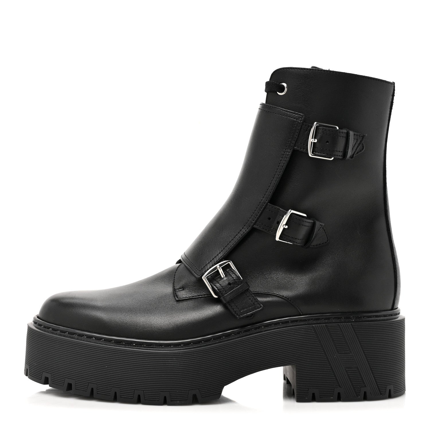 Hermes Calfskin Mens Hoodie Ankle Boots 41.5 Black 1 of 10