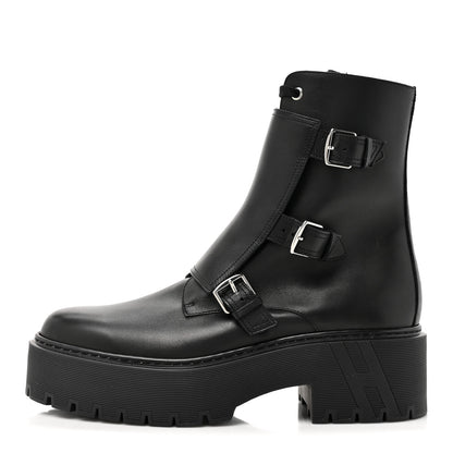 Hermes Calfskin Mens Hoodie Ankle Boots 41.5 Black 1 of 10