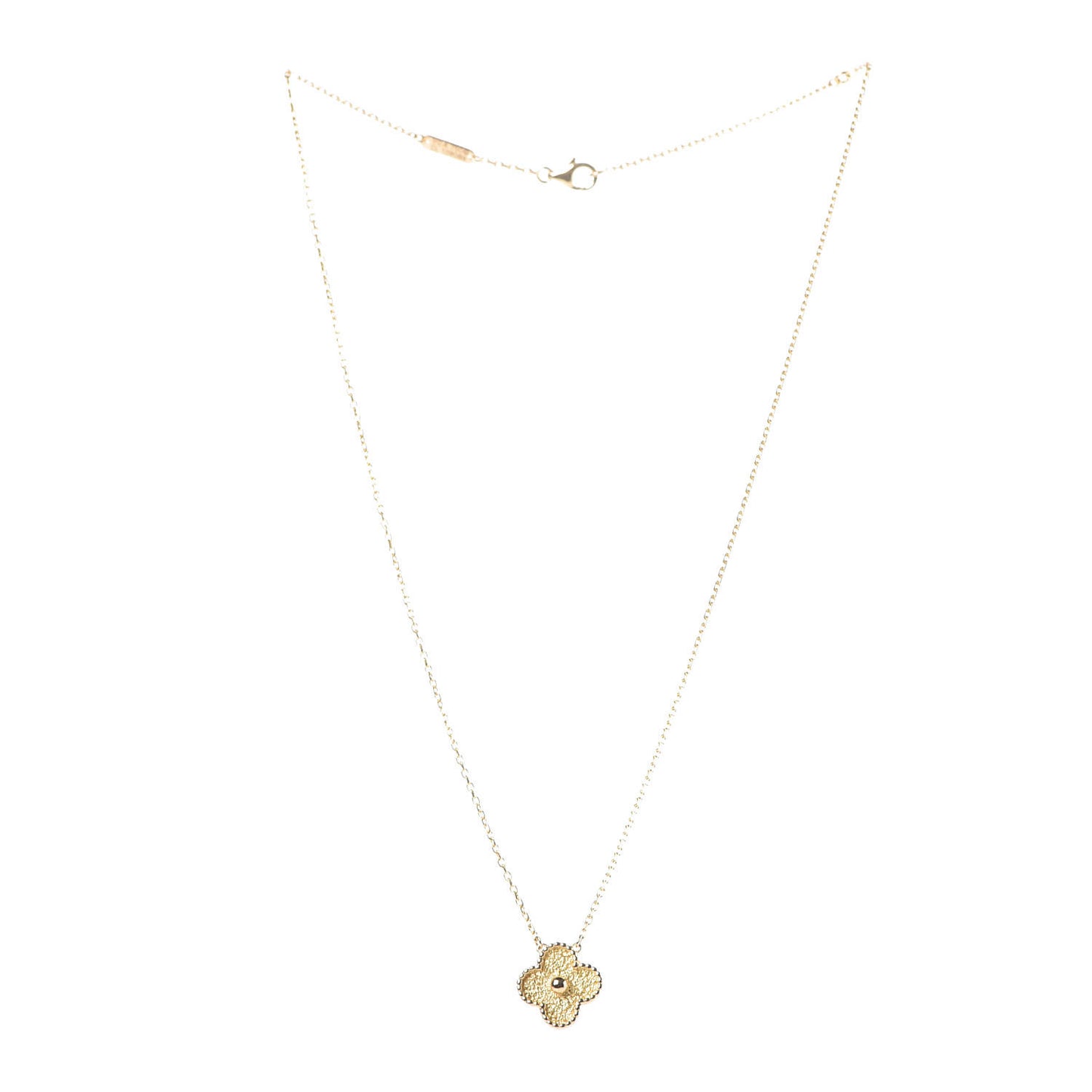 18K Yellow Gold Vintage Alhambra Pendant Necklace