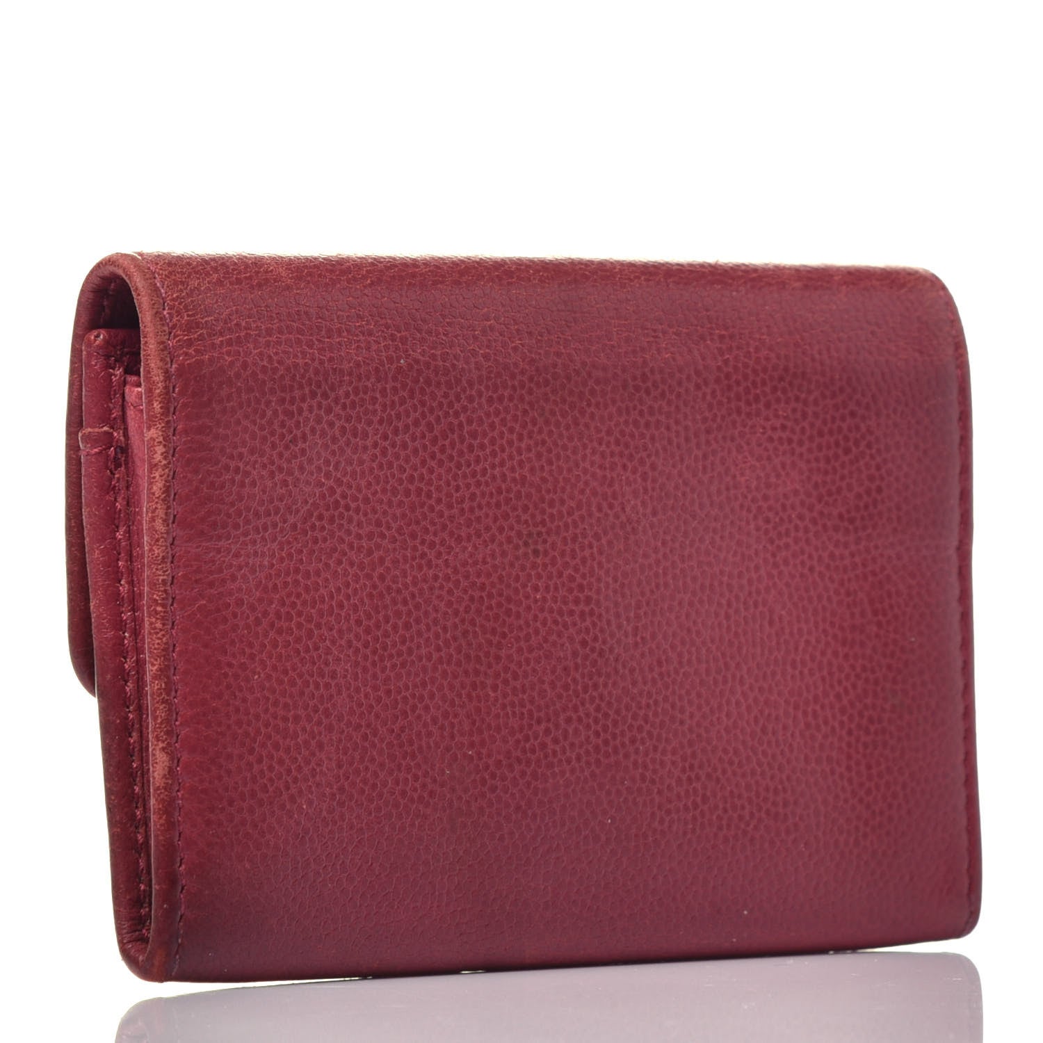 Chanel Caviar Sevruga Flap Card Holde Pink 3 of 8