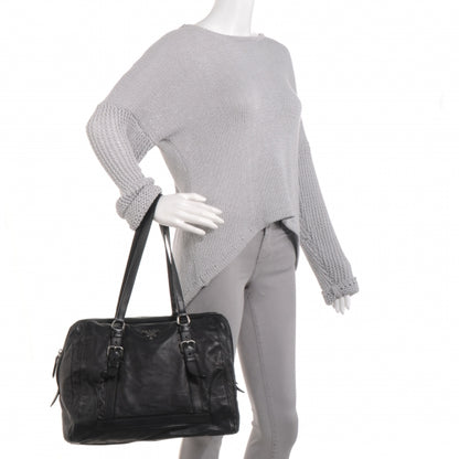 Prada Nappa Delave Tote Black 2 of 13
