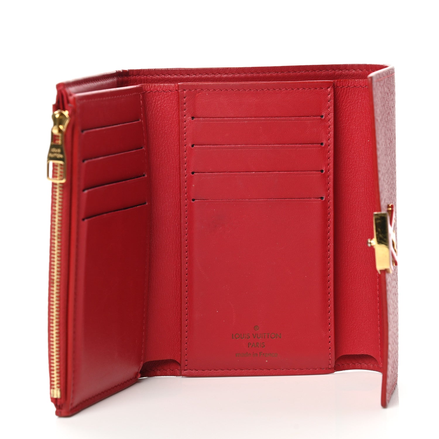 Louis Vuitton Taurillon Capucines Compact Wallet Rubis 5 of 14