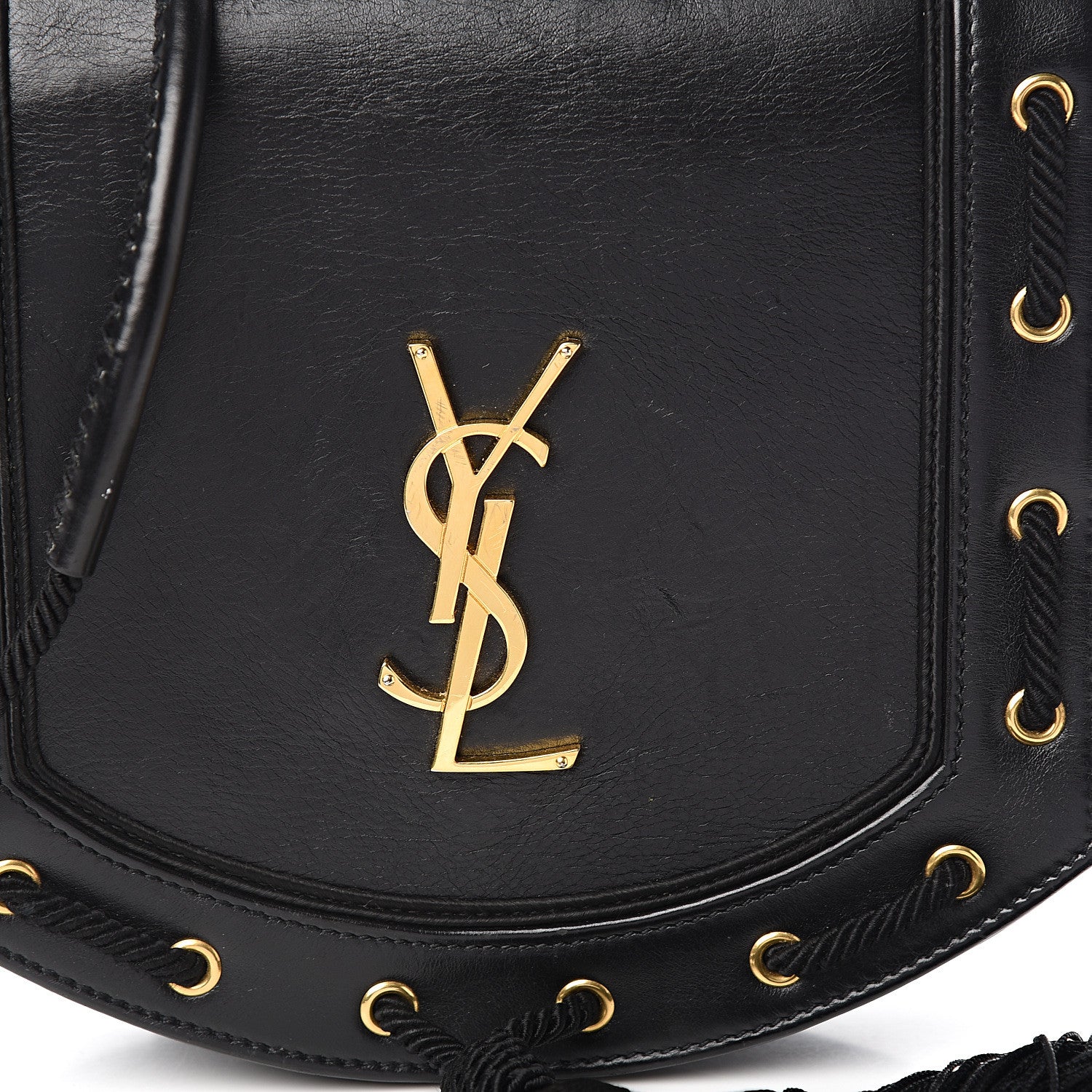 Saint Laurent Calfskin Medium Monogram Fetish Satchel Black 11 of 11