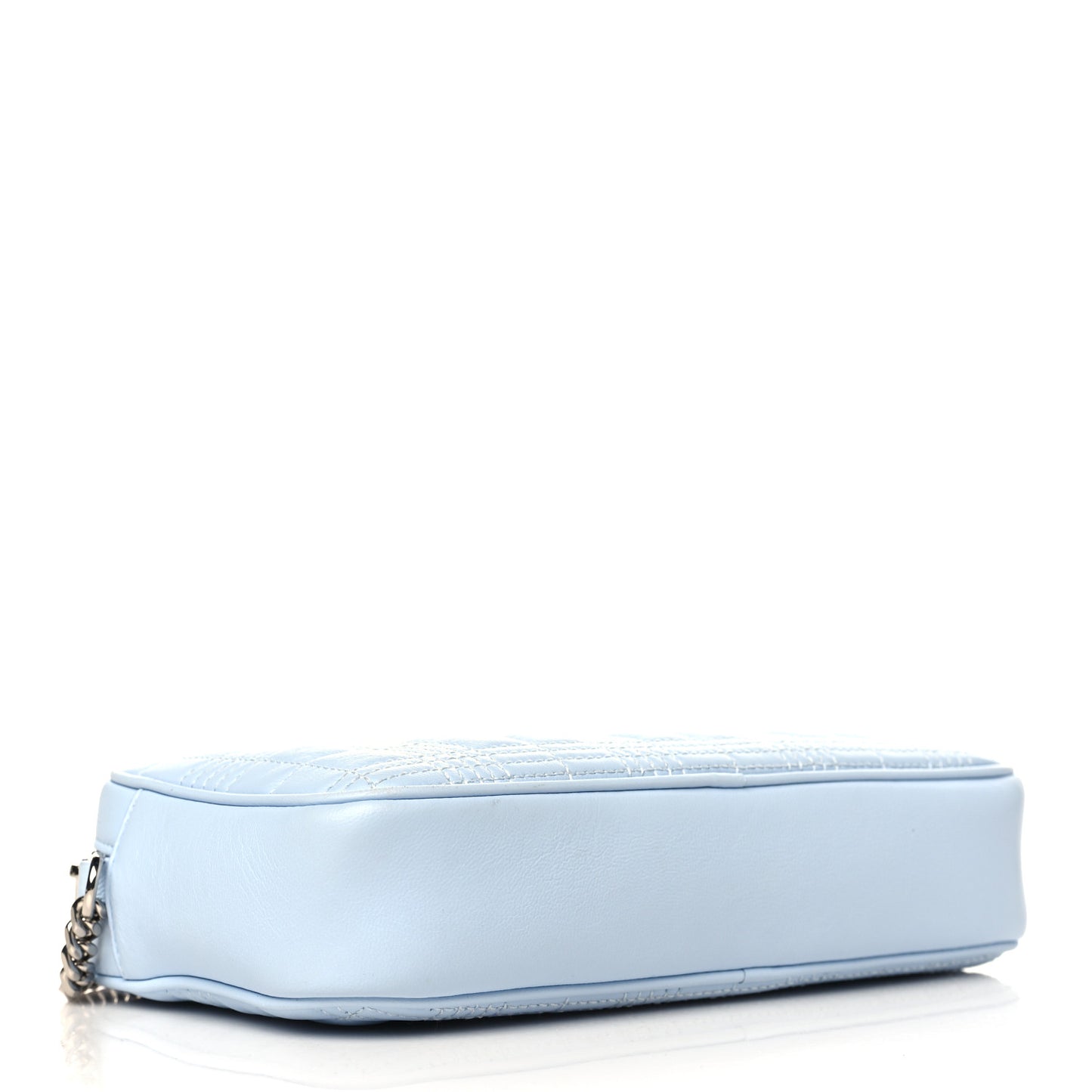 Lambskin Quilted Camera Bag Pale Blue
