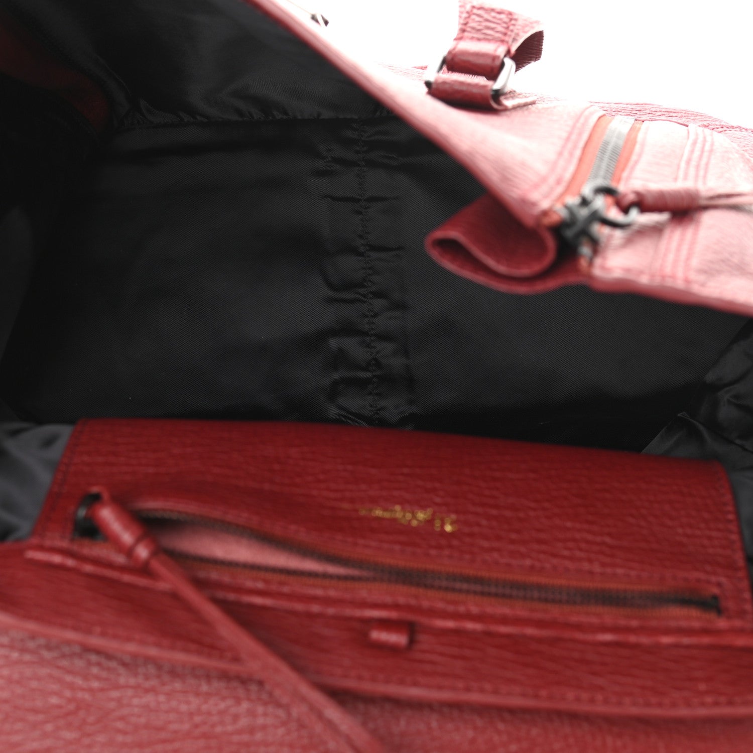 3.1 Phillip Lim Textured Calfskin Large Pashli Satchel Oxblood 5 of 10