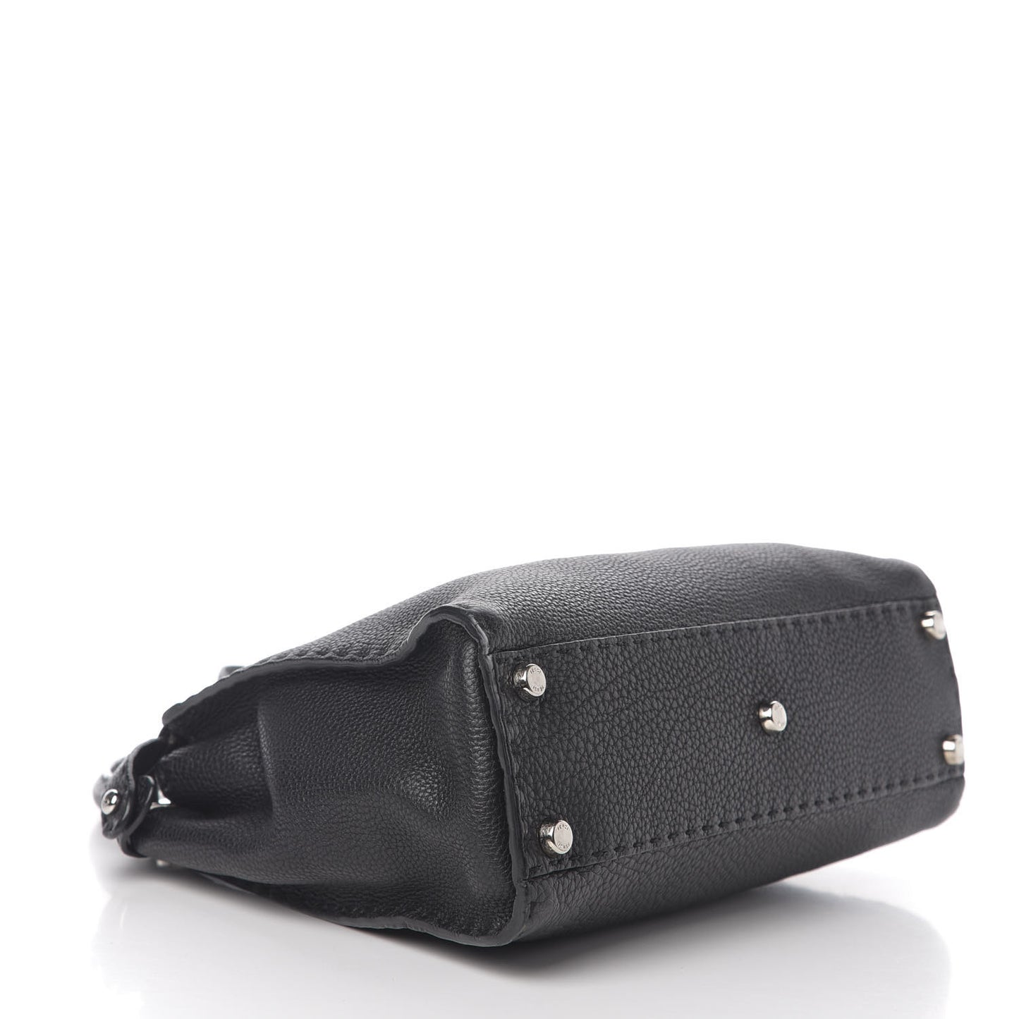 Cuoio Romano Selleria Bi-Color Medium Peekaboo Iconic Satchel Black Mou