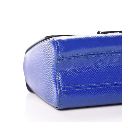 Louis Vuitton Epi Flamingo Twist Shoulder Bag MM Blue 7 of 9