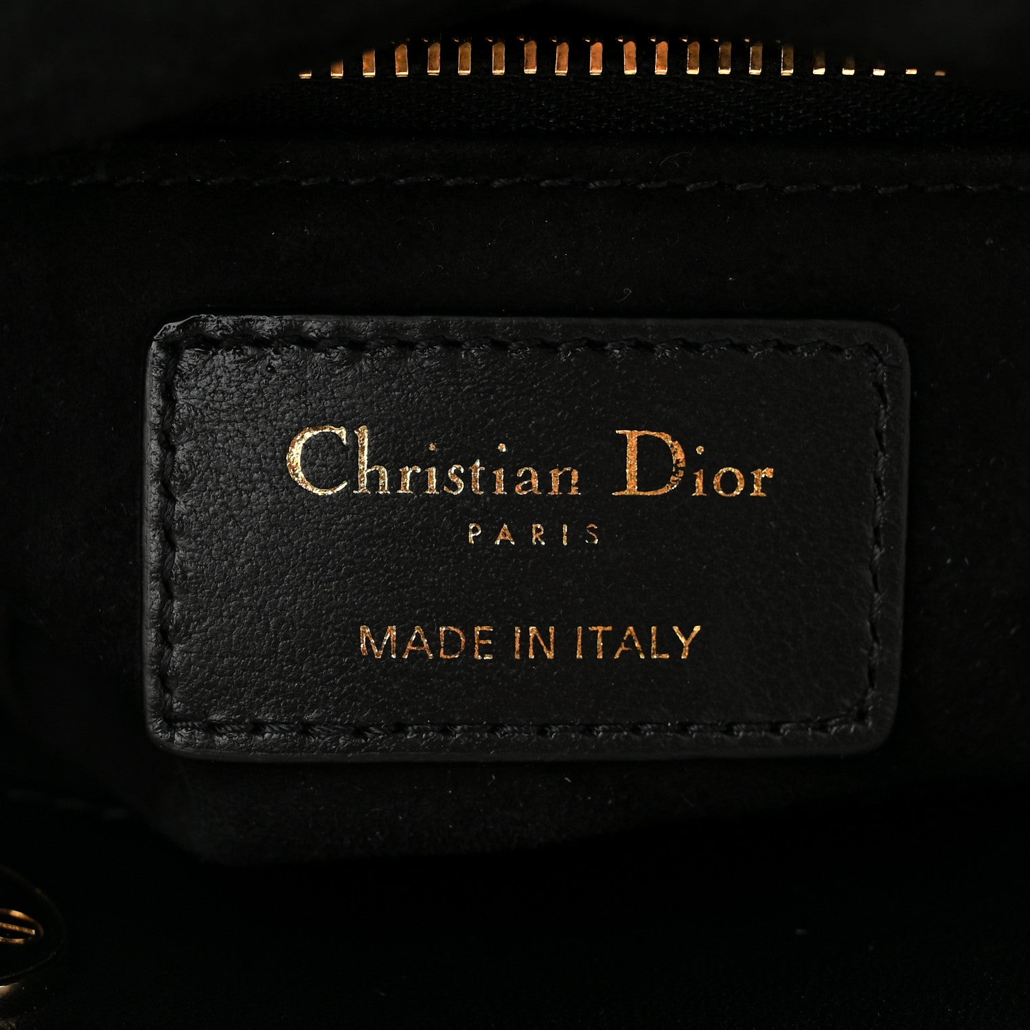 Christian Dior Lambskin Cannage Mini Lady Dior Black 6 of 10