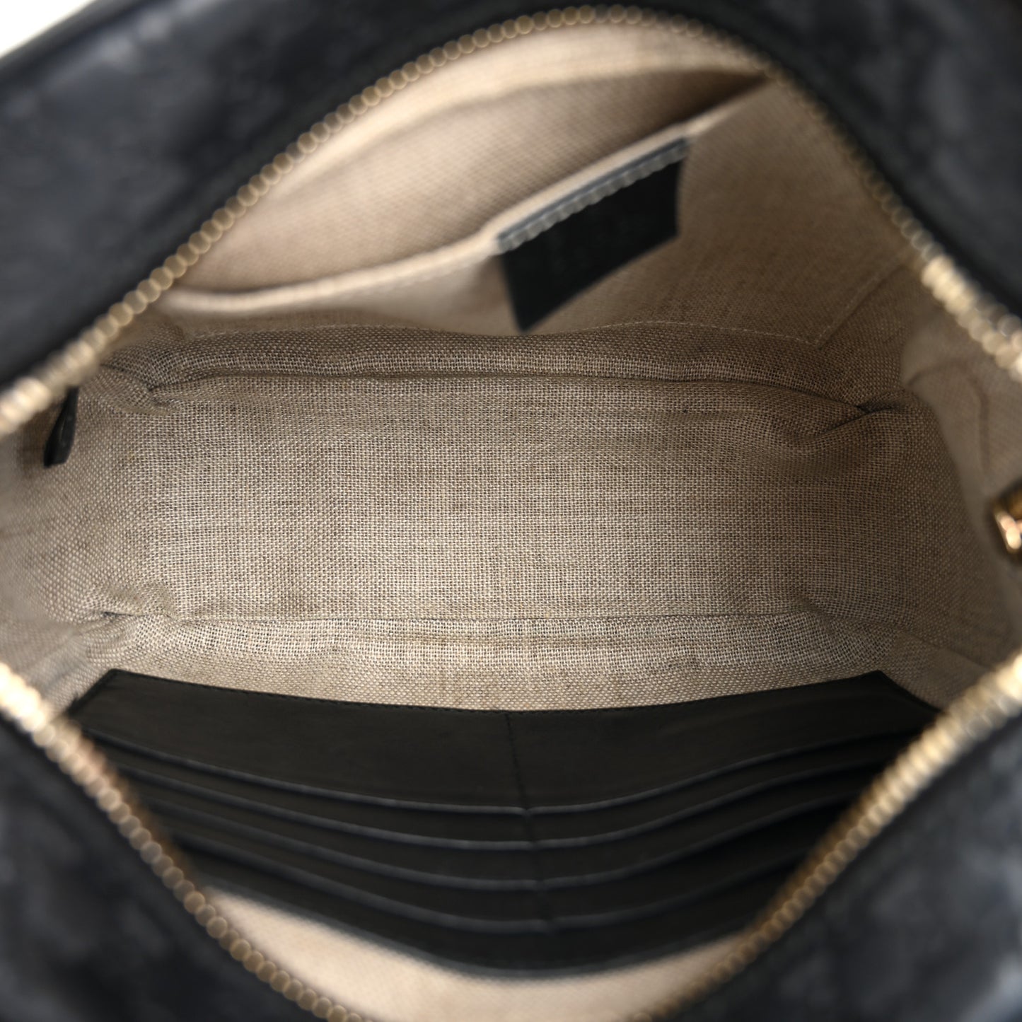 Microguccissima Mini Bree Messenger Bag Black