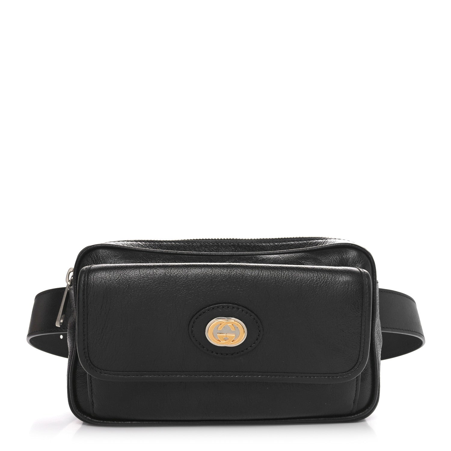 Gucci Fluffy Calfskin Morpheus Belt Bag 90 36 Black 1 of 10