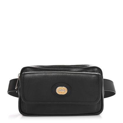 Gucci Fluffy Calfskin Morpheus Belt Bag 90 36 Black 1 of 10