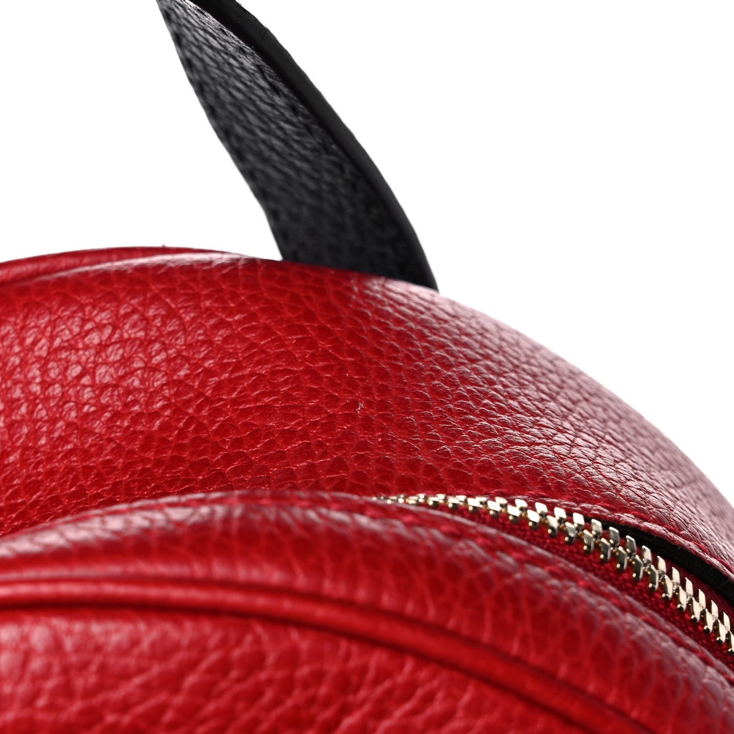 Pebbled Calfskin Bi-Color Soho Chain Backpack Red Navy