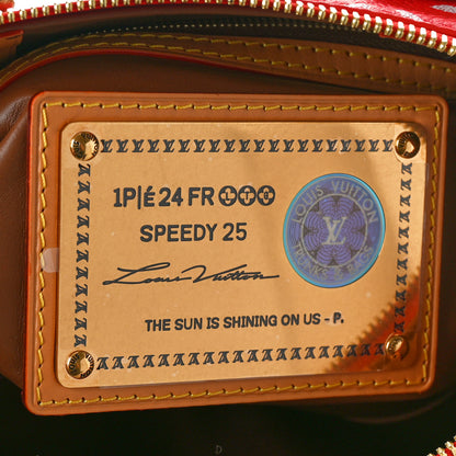 Louis Vuitton Soft Calfskin Monogram Speedy P9 Bandouliere 25 Red 8 of 10