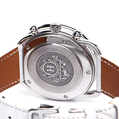 Hermes Stainless Steel Courchevel 43mm Arceau Automatic Watch Blanc 4 of 7
