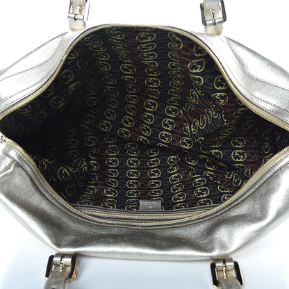 Gucci Metallic Calfskin Large Britt Boston Gold 5 of 15
