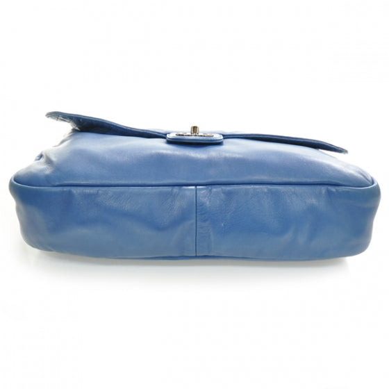 Chanel Lambskin Soft and Chain Large Flap Blue 4 of 13