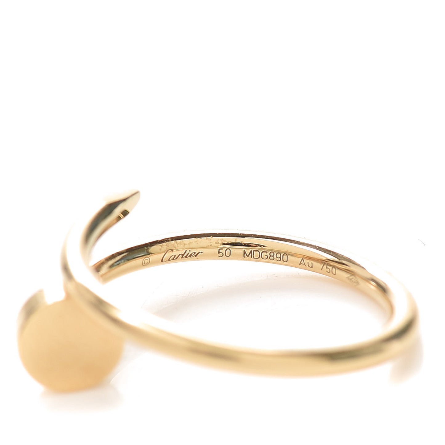 18K Yellow Gold Small Juste Un Clou Ring 50 5.25