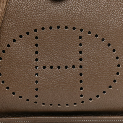 Hermes Taurillon Clemence Evelyne III PM Etoupe 8 of 9