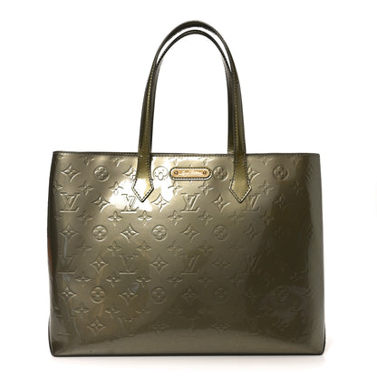 Louis Vuitton Vernis Wilshire MM Gris Art Deco 1 of 10