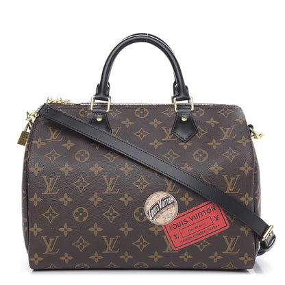 Louis Vuitton Monogram My World Tour Speedy Bandouliere 30 Black 1 of 11