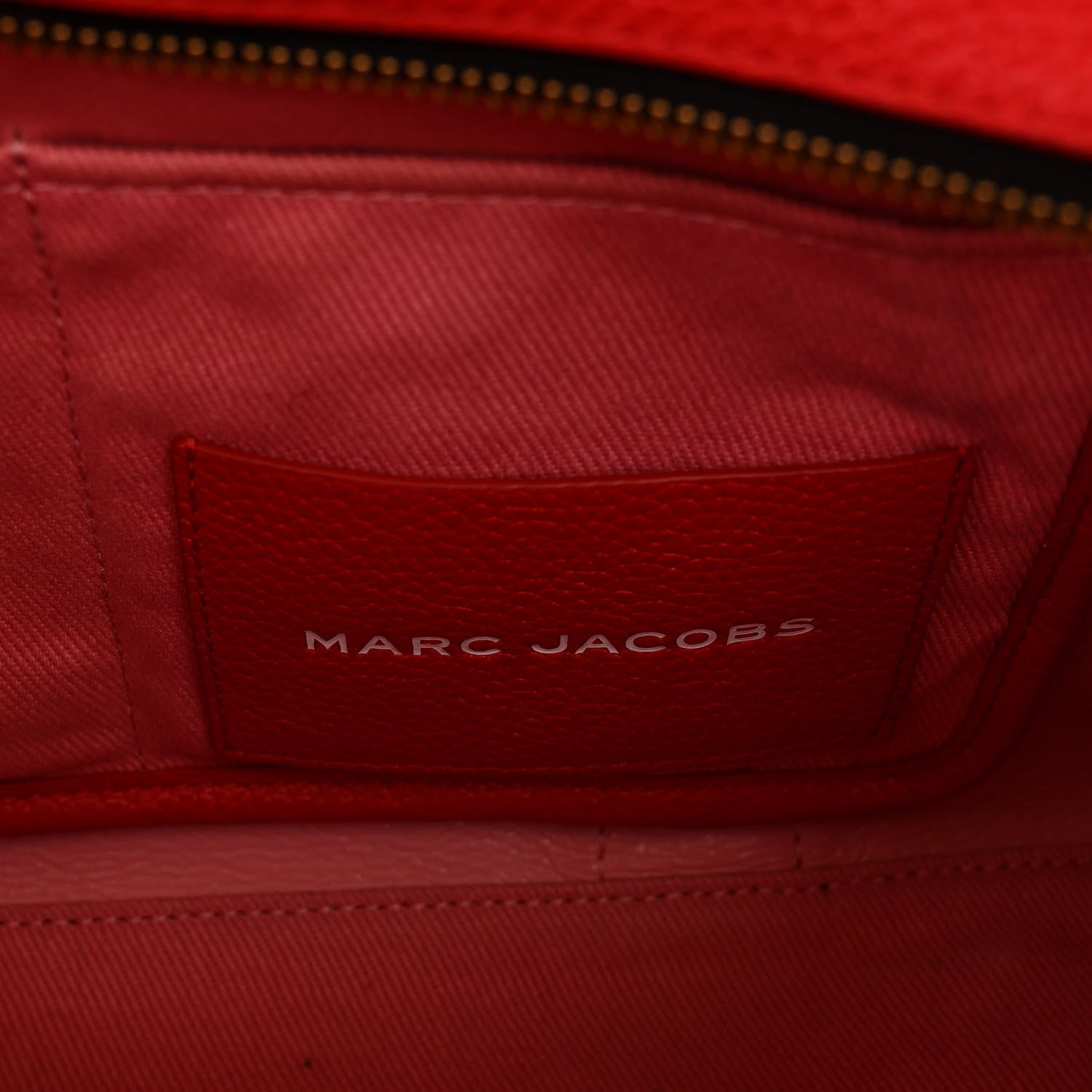 Marc Jacobs Grained Calfskin Medium The Tote Bag True Red 6 of 12