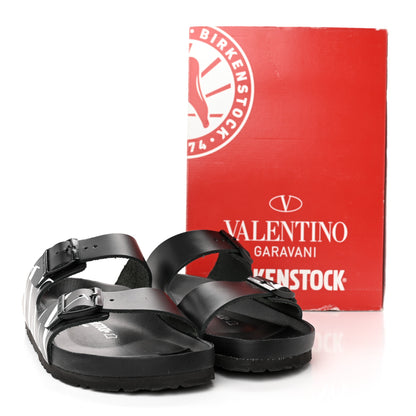 Valentino Garavani Calfskin VLTN Birkenstock Slide Sandals 43 Black 11 of 11