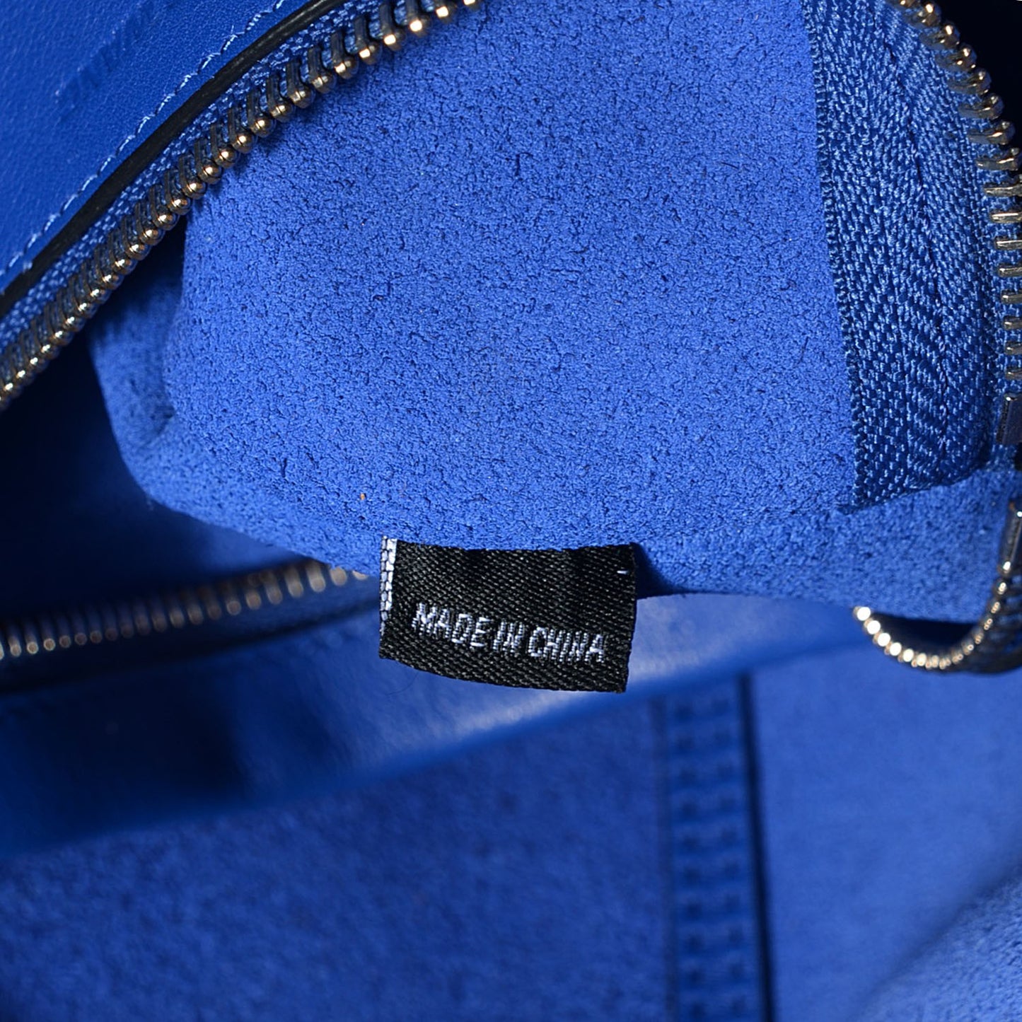 Calfskin Large Emile Azure Silver Hardware
