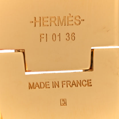 Hermes Enamel Wide Clic Clac H Bracelet PM White 4 of 5